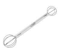 Mini batidor de cocina de medición - 8 pulgadas doble cabeza multifunción miso pasta de cabeza bola batidor y mezclador Muddler | 1-2 cucharadas