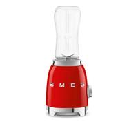 Mini batidora de vaso Smeg PBF01RDEU - Roja, 300 W, 2 velocidades