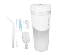 Mini batidora portátil recargable USB, licuadora eléctrica 460ml negra con motor 20000RPM - rápida y fácil de limpiar, resistente al agua para casa, deportes y viajes (Blanca)