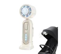 Mini Battery Operated Hand Held Fan | Electric Handheld 199 Speed Cooling LED Display Compact Portable Solution For Strong Airflow And Travel Use Summer Camping Hiking Fishing Outdoor Home Office Desk