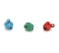Mini Bells Micro Bells Kuuleyn 300pcs Pequeñas Campanas DIY Mini Tiny Iron Jingle Bells con Agujero para joyería Artesanal Festival de cumpleaños (Vistoso)
