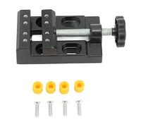 Mini Bench Vise | Aluminum Alloy Clamp for DIY/Carving/Crafting | 4.1 Inch Table Vise with 4 Screws & Columns | Secure Round & Irregular Objects