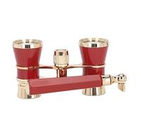 Mini Binoculares de Gafas de Teatro, Binoculares de Gafas de ópera de Agarre Cómodo 3X25 Ampliamente Utilizados Portátiles para Ver Drama (Rojo)