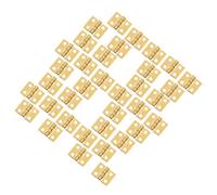 Mini Bisagras de Cobre para Caja de Madera, 30 Piezas Doradas
