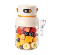 Mini Blender, 1000 mililitros Mezclador De Eléctrico Recargable Por USB - Mezclador Recargable | Ideal para apartamento Dormitorio Viaje Hogar Cocina Y Restaurante Oficina Y Camping