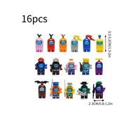 Mini bloques de construcción Among Us decoración de habitación de juguete colección para niños regalo 16 un.
