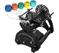 Mini bobinadora eléctrica de hilo, pantalla digital, máquina giratoria automática para tejer, mezclar, rooving