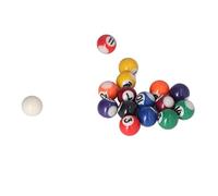 Mini Bola de Billar de 25 Mm, Juego Resistente a Impactos y Rayones, Estilo Americano, 16 Bolas, Portátil, Liviano para Niños, Mini Accesorios para Mesa de Billar