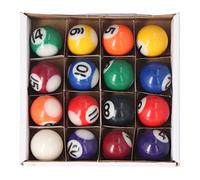 Mini Bola de Billar de 25mm, Juego Completo de 16 Bolas, Accesorios de Bolas de Mesa de Billar de Resina de Estilo AmericanoJuguetes de Pesca, Carpas de Juguete, Juguetes interactivos de sobremesa