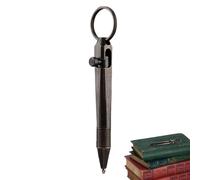 Mini Bolígrafo De Latón - Bolígrafo De Bolsillo | Escritor De Firmas Portátil, Accesorio Para Portátil De Viaje Compacto Con Cerrojo, Llavero Para Llevar Uso Diario, Idea De Regalo, Diseño De Metal Du