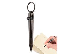 Mini bolígrafo de latón | Herramienta portátil de bolsillo portátil | Bolígrafo de metal delgado y corto con para iniciar sesión, utilizar en notas y escribir en cualquier lugar