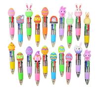 Mini bolígrafos multicolores, 20 piezas de suministros para tomar notas de Pascua, bolígrafos de tinta de gel para vacaciones, para niños, niñas, adolescentes, estudiantes, escuela, hogar, bocetos