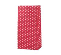 mini bolsa de papel Bolsas de lunares de colores de pie 18x9x6 cm Papel de embalaje de regalo Bolsa de regalo para golosinas-punto rojo-10 piezas