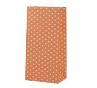 mini bolsa de papel Bolsas de lunares de colores de pie 18x9x6 cm Papel de embalaje de regalo Bolsa de regalo para golosinas-punto naranja-30 piezas