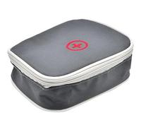 Mini bolsa de primeros auxilios portátil píldora organizador fácil de llevar recipiente vacío medicina con bolsillo múltiple para viajar deportes al aire libre senderismo camping hogar oficina