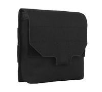 Mini Bolsa MOLLE GP, Bolsa Táctica Multiusos para Equipo EDC, Micro Bolsa Multiusos para Linterna, Soporte para Tapones para Los Oídos y Pequeños Artículos Esenciales, 4 x 4(Black)