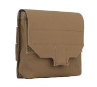 Mini Bolsa MOLLE GP, Bolsa Táctica Multiusos para Equipo EDC, Micro Bolsa Multiusos para Linterna, Soporte para Tapones para Los Oídos y Pequeños Artículos Esenciales, 4 x 4(Brown)