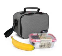 Mini Bolsa Térmica Porta Alimentos 3,5 L con Fiambrera de Acero Inoxidable | Táper de 700 ml Apto para Microondas y Hermético, Sin BPA, Lunch Bag Moderna para Trabajo, Oficina y Universidad