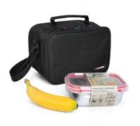 Mini Bolsa Térmica Porta Alimentos 3,5 L con Fiambrera de Acero Inoxidable | Táper de 700 ml Aptos para Microondas y Herméticos, Sin BPA, Lunch Bag Moderna para Trabajo, Oficina y Universidad
