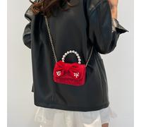 Mini Bolso Bandolera de Moda con Perlas, Bolso de Elegante y Billetera Accesorio