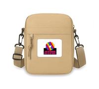 Mini bolso cruzado con texto en inglés "I Am The Rainbow Sheep Of My Faly", para teléfono celular, bolso de mano