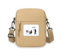 Mini bolso cruzado para computadora de trabajo con diseño de fuego Art Deco