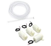 Mini bomba de agua micro sumergible CC 3 V 5 V con juego de tubos de vinilo transparente de 3 metros, bomba de motor sin escobillas de bajo ruido, nuevas bombas de agua para peceras y plantas de