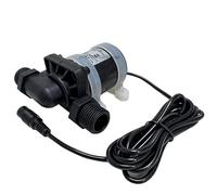 Mini bomba de agua sin escobillas IP68 12V 24V con rosca de 4 puntos para calentador de agua solar bomba auxiliar de fuente de circulación (24V 26.4W)
