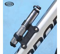 Mini bomba de aire portátil para bicicleta de 160 Psi, inflador de neumáticos para bicicleta de montaña y de carretera, con diseño de manguera de aire oculta extraíble y botón de para control de aire