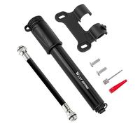 Mini bomba de bicicleta con manguera, bomba de aluminio con soporte para marco, pequeña bomba de aire para bicicleta de carretera y montaña
