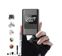Mini Bomba eléctrica para Bicicleta, 120 PSI alimentada por batería, con manómetro, Apagado automático e iluminación LED, con válvulas Presta y Schrader,ATV, Bicicletas de Ciudad y Bicicletas