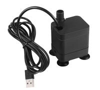Mini bomba sumergible USB, DC5 V, 2 W, 250 L/H, compacta, bomba de agua sumergible de 0,6 m, ultraligera pequeña bomba de agua para fuente de mascotas, acuario, estanque, hidroponía