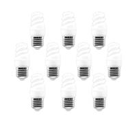 Mini Bombilla Espiral Bajo Consumo E27 6400K Luz Fría 3W (Pack 10)