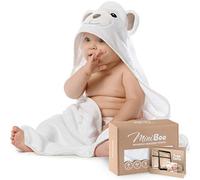 Mini Boo Premium Ultra Soft Organic Bamboo Baby Hooded Towel with Unique Design ãâ '¬  € Œ Antibacterial and hypoaller genic Baby Towels for Infant and Toddler ãâ' ¬  € Œ Suitable AS Baby Gifts