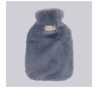 Mini botella de agua caliente, botella de agua caliente 1000/2000 ml botellas de agua caliente de invierno con goma natural pura acogedora felpa esponjosa piel sintética calentador de manos