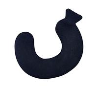 Mini botella de agua caliente, botella de agua caliente de 1000 ml en forma de U extraíble de goma de punto calentador de cuello médico botella de agua caliente protección del cuello calentador de