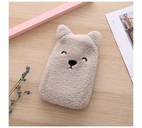 Mini botella de agua caliente, botella de agua caliente de 350 ml calentador de manos portátil de invierno bolsa de botella de agua caliente con dibujos animados cubierta suave y acogedora calor