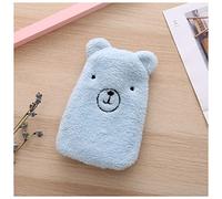 Mini botella de agua caliente, botella de agua caliente de 350 ml calentador de manos portátil de invierno bolsa de botella de agua caliente con dibujos animados cubierta suave y acogedora calor