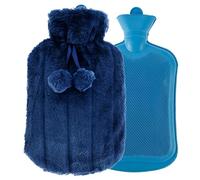 Mini botella de agua caliente, botella de agua caliente de gran capacidad botella de agua caliente clásica de goma suave y cálida terapia de alivio del dolor del estrés calentador de manos bolsa de