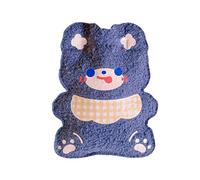 Mini botella de agua caliente con funda de felpa Kawaii, 300 ml, lindo, peludo, invierno, manos, pies, más cálido, estética, con forma de oso, menstruación, período, accesorios para bolsa térmica