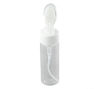 Mini botella de espuma espumosa lista para viaje para jabón líquido, champú limpiador de espuma, dispensador de PET recargable para camping senderismo (150 ml)