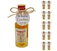 Mini Botellas de Alcohol Personalizadas - Botellitas de Licor para Detalles de Bautizos, Comuniones y Bodas - Regalos Originales para Invitados (Miniatura Whisky White Label 50ml)