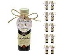 Mini Botellas de Alcohol Personalizadas - Botellitas de Licor para Detalles de Bautizos, Comuniones y Bodas - Regalos Originales para Invitados (Miniatura Whisky Ballantines 50ml)