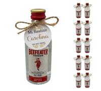 Mini Botellas de Alcohol Personalizadas - Botellitas de Licor para Detalles de Bautizos, Comuniones y Bodas - Regalos Originales para Invitados (Miniatura Ginebra Beefeater 50ml)