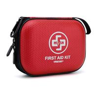 Mini botiquín de primeros auxilios, kit médico de 150 piezas pequeño impermeable de carcasa dura para el hogar, automóvil, viajes, camping, camión, senderismo, deportes, oficina, vehículo y