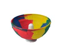 Mini Bouncy Rubber Bowl - Pop-Back Stress Relief Toy | Duřable & Flexible Half-Mushroom Bouncy Ball for Sensory Play, Desk Fun & Fidgeting - 1 Pack
