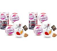 Mini Brands Cápsula Netflix de ZURU, Juguete Sorpresa con Coleccionable Minis, Bola con Sorpresa, Minis inspirados en Series Famosas, (2 Capsule) (Paquete de 2)