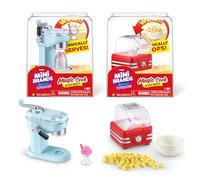 Mini Brands Really Works Magic Cook Kitchen Capsule Series 1 - Juego de máquina de helados y máquina de palomitas de maíz de ZURU, electrodomésticos de cocina en miniatura de trabajo real, cápsula