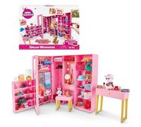 Mini Brands ZURU Mini Fashion Dream Wardrobe with Exclusive Metallic Mini Fashion Bag and 25+ Storage Areas to Hold Doll Accessories Gift For Girls Who Love Fashion, Playset