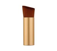 Mini brocha plana portátil para base de maquillaje, herramienta de maquillaje con mango de metal para mujeres, no aplica polvo come base B8a3
